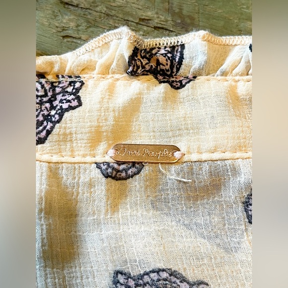 Free People Turn Turn Mini Dress Pale Peach Cream Women’s | Size M - Picture 2 of 10